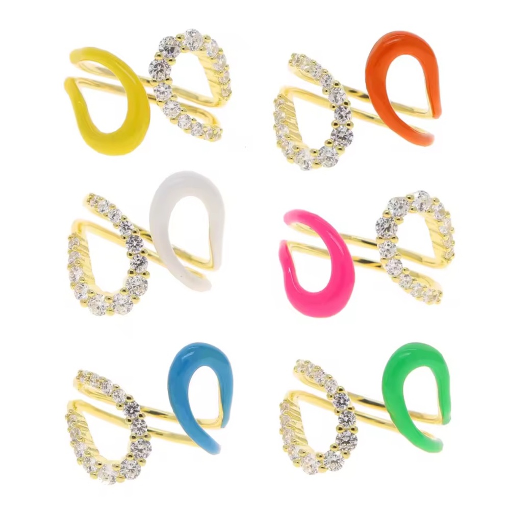 Colorful Statement Rings Set - Picture 3 of 4